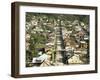 Street and Houses, Puerto Montt, Chile, South America-Nick Wood-Framed Photographic Print