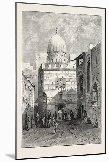 Street and Mosque, Egypt, 1879-null-Mounted Giclee Print