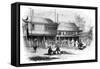 Street and Shops in Pekin, 1847-Walmsley-Framed Stretched Canvas