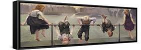 Street Arabs at Play, 1890-Dorothy, Nee Tennant Stanley-Framed Stretched Canvas