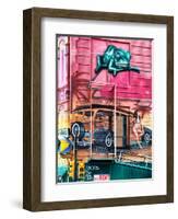 Street Art, Graffiti on the Walls of a Building, Philadelphia, Pennsylvania, United States-Philippe Hugonnard-Framed Photographic Print