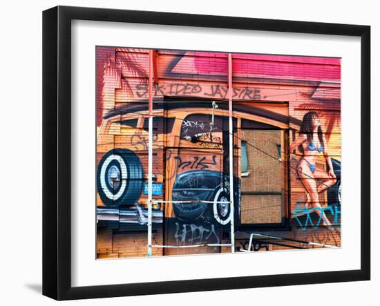 Street Art, Graffiti, Philadelphia, Pennsylvania, United States-Philippe Hugonnard-Framed Premium Photographic Print