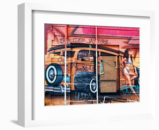 Street Art, Graffiti, Philadelphia, Pennsylvania, United States-Philippe Hugonnard-Framed Photographic Print