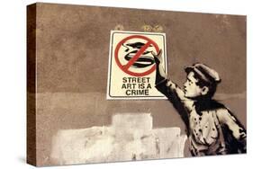 Street Art is a Crime-Banksy-Stretched Canvas