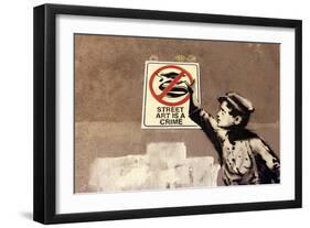 Street Art is a Crime-Banksy-Framed Giclee Print