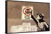 Street Art is a Crime-Banksy-Framed Stretched Canvas