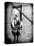 Street Art, Murals Style, French Artist, Paris, France, Black and White Photography-Philippe Hugonnard-Stretched Canvas