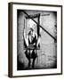 Street Art, Murals Style, French Artist, Paris, France, Black and White Photography-Philippe Hugonnard-Framed Premium Photographic Print