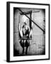 Street Art, Murals Style, French Artist, Paris, France, Black and White Photography-Philippe Hugonnard-Framed Premium Photographic Print