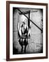 Street Art, Murals Style, French Artist, Paris, France, Black and White Photography-Philippe Hugonnard-Framed Photographic Print