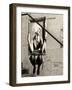 Street Art, Murals Style, French Artist, Paris, France, Sepia-Philippe Hugonnard-Framed Photographic Print