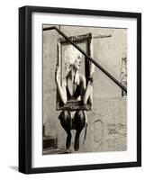 Street Art, Murals Style, French Artist, Paris, France, Sepia-Philippe Hugonnard-Framed Photographic Print