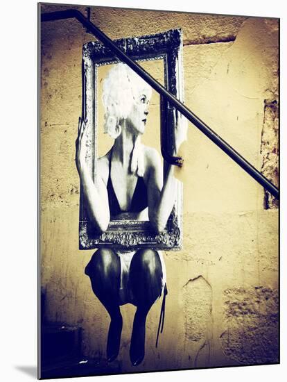 Street Art, Murals Style, French Artist, Paris, France, Vintage-Philippe Hugonnard-Mounted Photographic Print