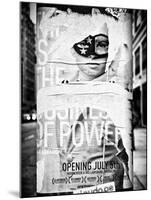 Street Art, Trendy Advertising, Manhattan, Brooklyn, New York, Black and White Photography-Philippe Hugonnard-Mounted Premium Photographic Print