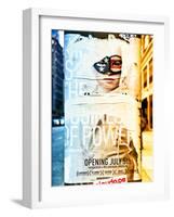 Street Art, Trendy Advertising, Manhattan, Brooklyn, New York, Dual Colors-Philippe Hugonnard-Framed Photographic Print