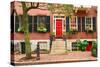 Street at Beacon Hill Neighborhood, Boston, Usa.-haveseen-Stretched Canvas