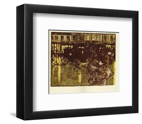 Street at Evening in the Rain-Pierre Bonnard-Framed Premium Giclee Print