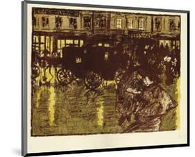 Street at Evening in the Rain-Pierre Bonnard-Mounted Premium Giclee Print