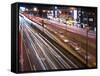 Street at Night, Taipei, Taiwan, Asia-Charles Bowman-Framed Stretched Canvas