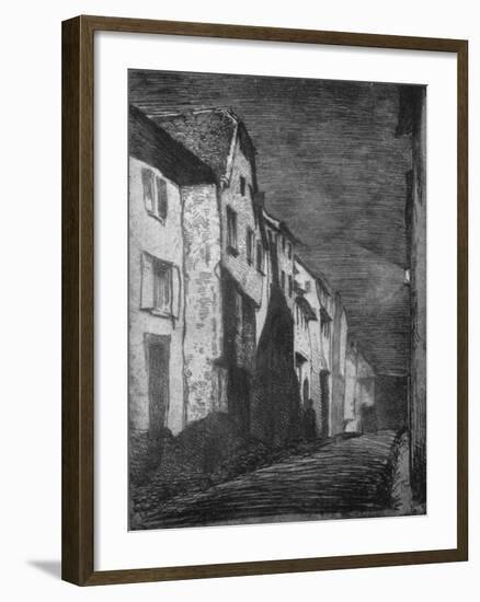 'Street at Saverne', 1858-James Abbott McNeill Whistler-Framed Giclee Print