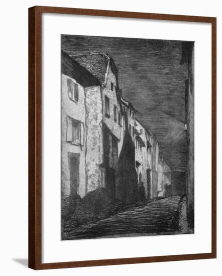 'Street at Saverne', 1858-James Abbott McNeill Whistler-Framed Giclee Print