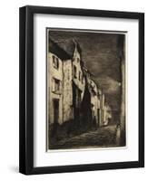 Street at Saverne from Twelve Etchings from Nature, 1858-James Abbott McNeill Whistler-Framed Giclee Print