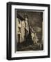 Street at Saverne from Twelve Etchings from Nature, 1858-James Abbott McNeill Whistler-Framed Giclee Print