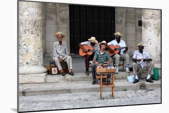 Street Band, Havana, Cuba-null-Mounted Photographic Print