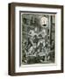 Street Bare Knuckle Fight-Peter Jackson-Framed Premium Giclee Print