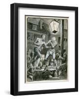 Street Bare Knuckle Fight-Peter Jackson-Framed Premium Giclee Print