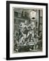 Street Bare Knuckle Fight-Peter Jackson-Framed Giclee Print