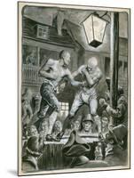 Street Bare Knuckle Fight-Peter Jackson-Mounted Giclee Print