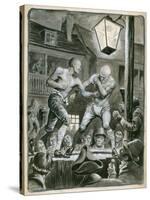 Street Bare Knuckle Fight-Peter Jackson-Stretched Canvas