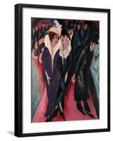 Street, Berlin-Ernst Ludwig Kirchner-Framed Art Print