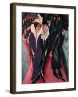 Street, Berlin-Ernst Ludwig Kirchner-Framed Art Print