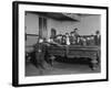 Street Boys Playing Billiards at the Boys Club Photograph - New Haven, CT-Lantern Press-Framed Art Print