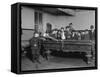 Street Boys Playing Billiards at the Boys Club Photograph - New Haven, CT-Lantern Press-Framed Stretched Canvas