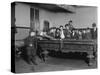 Street Boys Playing Billiards at the Boys Club Photograph - New Haven, CT-Lantern Press-Stretched Canvas