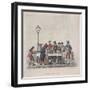 Street Breakfast, London, 1825-G Hunt-Framed Giclee Print