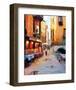 Street Café after Rain-Haixia Liu-Framed Art Print