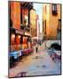 Street Café after Rain-Haixia Liu-Mounted Art Print