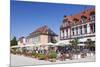 Street Cafe and Palais Hirsch, Schwetzingen, Rhein-Neckar-Kreis, Baden Wurttemberg, Germany, Europe-Markus Lange-Mounted Photographic Print