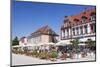 Street Cafe and Palais Hirsch, Schwetzingen, Rhein-Neckar-Kreis, Baden Wurttemberg, Germany, Europe-Markus Lange-Mounted Photographic Print