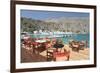 Street Cafe at the Promenade, Loutro, South Crete, Crete, Greek Islands, Greece, Europe-Markus Lange-Framed Photographic Print