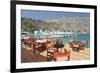 Street Cafe at the Promenade, Loutro, South Crete, Crete, Greek Islands, Greece, Europe-Markus Lange-Framed Photographic Print