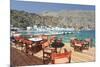 Street Cafe at the Promenade, Loutro, South Crete, Crete, Greek Islands, Greece, Europe-Markus Lange-Mounted Photographic Print