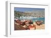 Street Cafe at the Promenade, Loutro, South Crete, Crete, Greek Islands, Greece, Europe-Markus Lange-Framed Photographic Print