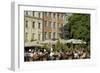 Street Cafe, Doma Square, Riga, Latvia, Baltic States-Gary Cook-Framed Photographic Print