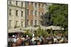 Street Cafe, Doma Square, Riga, Latvia, Baltic States-Gary Cook-Mounted Photographic Print