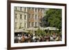 Street Cafe, Doma Square, Riga, Latvia, Baltic States-Gary Cook-Framed Photographic Print